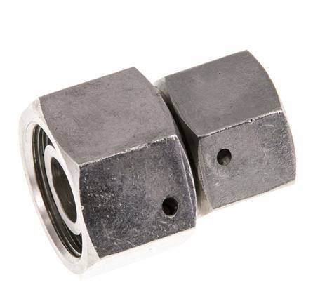 16S & 20S RVS Rechte met Draaidoorvoer 400bar FKM O-ring en Afdichtconus ISO 8434-1