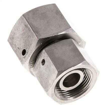 16S & 20S RVS Rechte met Draaidoorvoer 400bar FKM O-ring en Afdichtconus ISO 8434-1