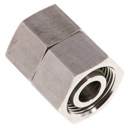 20S RVS Rechte met Draaidoorvoer 400bar FKM O-ring en Afdichtconus ISO 8434-1