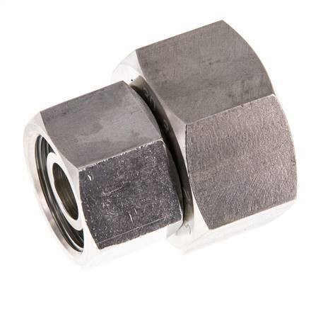 20S & 25S RVS Rechte met Draaidoorvoer 400bar FKM O-ring en Afdichtconus ISO 8434-1