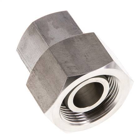 20S & 25S RVS Rechte met Draaidoorvoer 400bar FKM O-ring en Afdichtconus ISO 8434-1