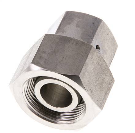 20S & 25S RVS Rechte met Draaidoorvoer 400bar FKM O-ring en Afdichtconus ISO 8434-1
