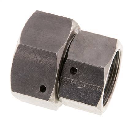 30S & 38S RVS Rechte met Draaidoorvoer 315bar FKM O-ring en Afdichtconus ISO 8434-1