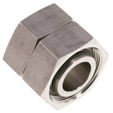 38S RVS Rechte met Draaidoorvoer 315bar FKM O-ring en Afdichtconus ISO 8434-1