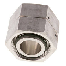 38S RVS Rechte met Draaidoorvoer 315bar FKM O-ring en Afdichtconus ISO 8434-1