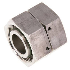 38S RVS Rechte met Draaidoorvoer 315bar FKM O-ring en Afdichtconus ISO 8434-1