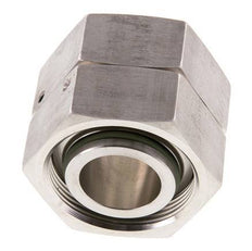 38S RVS Rechte met Draaidoorvoer 315bar FKM O-ring en Afdichtconus ISO 8434-1