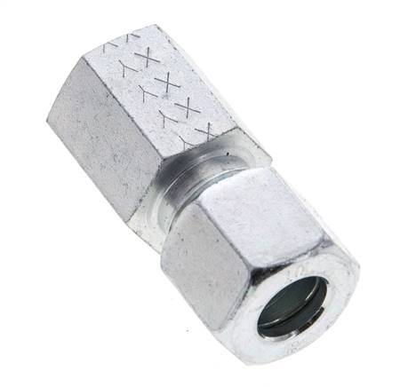 10L & M14x1.5 Zink plated Steel Straight Cutting Fitting with Female Threads 315 bar ISO 8434-1