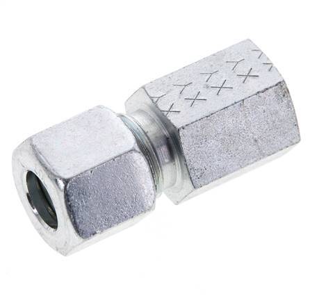 10L & M14x1.5 Zink plated Steel Straight Cutting Fitting with Female Threads 315 bar ISO 8434-1