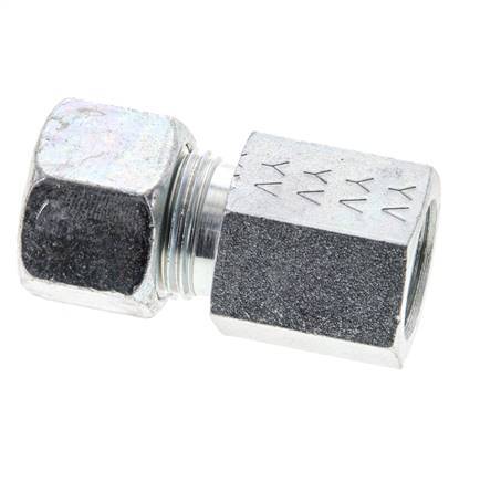 12L & M16x1.5 Zink plated Steel Straight Cutting Fitting with Female Threads 315 bar ISO 8434-1