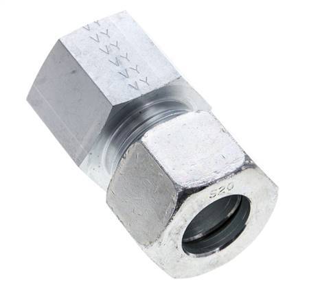 20S & M27x2 Zink plated Steel Straight Cutting Fitting with Female Threads 400 bar ISO 8434-1