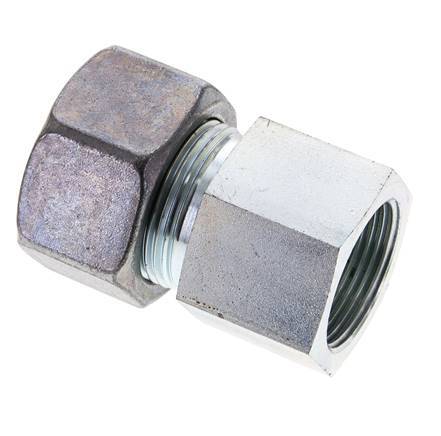 25S & M33x2 Zink plated Steel Straight Cutting Fitting with Female Threads 400 bar ISO 8434-1