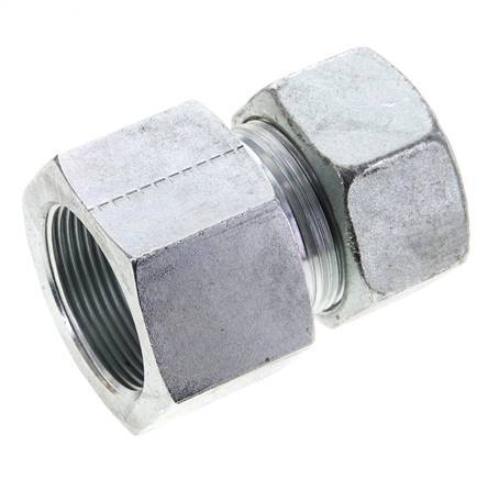 30S & M42x2 Zink plated Steel Straight Cutting Fitting with Female Threads 400 bar ISO 8434-1