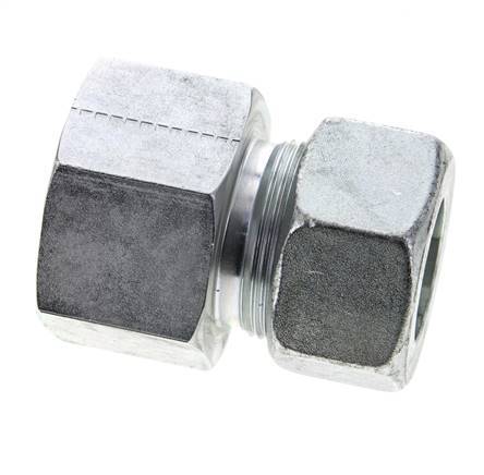 30S & M42x2 Zink plated Steel Straight Cutting Fitting with Female Threads 400 bar ISO 8434-1