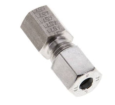 6L & M10x1 Stainless Steel Straight Cutting Fitting with Female Threads 315 bar ISO 8434-1