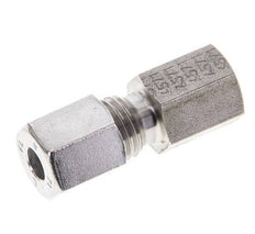 6L & M10x1 Stainless Steel Straight Cutting Fitting with Female Threads 315 bar ISO 8434-1