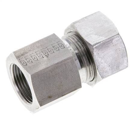 18L & M22x1.5 Stainless Steel Straight Cutting Fitting with Female Threads 315 bar ISO 8434-1