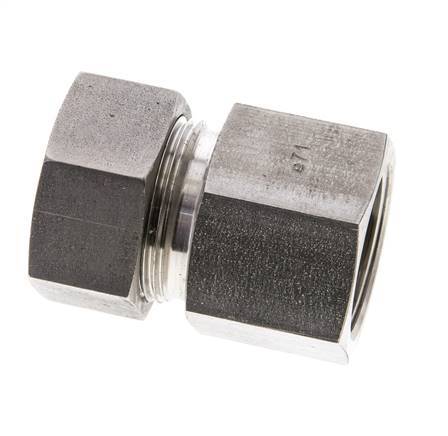 28L & M33x2 Stainless Steel Straight Cutting Fitting with Female Threads 160 bar ISO 8434-1