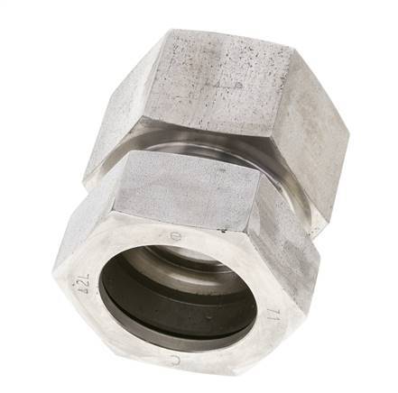 42L & M48x2 Stainless Steel Straight Cutting Fitting with Female Threads 160 bar ISO 8434-1