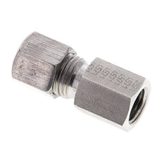 8S & M14x1.5 Stainless Steel Straight Cutting Fitting with Female Threads 630 bar ISO 8434-1