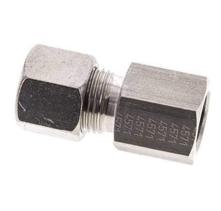 10S & M16x1.5 Stainless Steel Straight Cutting Fitting with Female Threads 630 bar ISO 8434-1