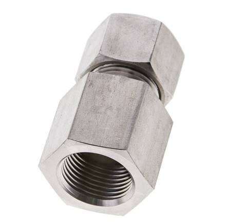 12S & M20x1.5 Stainless Steel Straight Cutting Fitting with Female Threads 630 bar ISO 8434-1