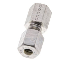 6L & M10x1 Stainless Steel Straight Compression Fitting with Female Threads 315 bar ISO 8434-1