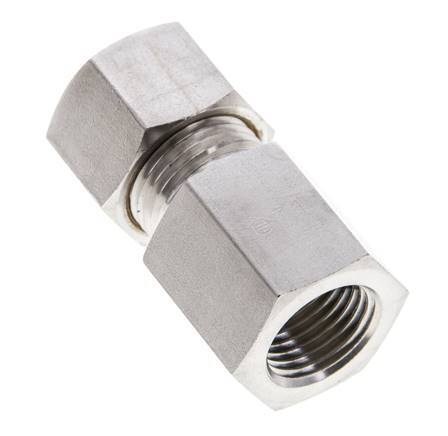 12L & M16x1.5 Stainless Steel Straight Compression Fitting with Female Threads 315 bar ISO 8434-1