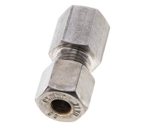 8S & M14x1.5 Stainless Steel Straight Compression Fitting with Female Threads 500 bar ISO 8434-1