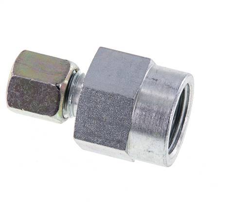 6S & G1/2'' Verzinkt Stalen Rechte Snijringkoppeling Binnendraad voor manometers 630bar ISO 8434-1