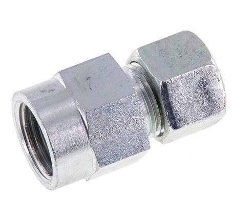 12S & G1/2'' Verzinkt Stalen Rechte Snijringkoppeling Binnendraad voor manometers 630bar ISO 8434-1