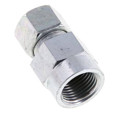 12S & G1/2'' Verzinkt Stalen Rechte Snijringkoppeling Binnendraad voor manometers 630bar ISO 8434-1