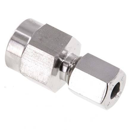 6L & G1/4'' RVS Rechte Snijringkoppeling Binnendraad voor manometers 315bar ISO 8434-1