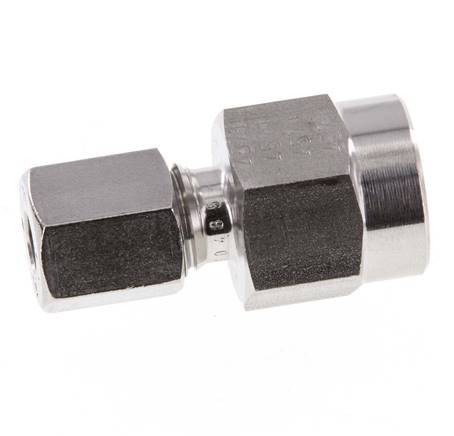 6L & G1/4'' RVS Rechte Snijringkoppeling Binnendraad voor manometers 315bar ISO 8434-1