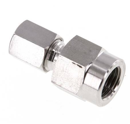 6L & G1/4'' RVS Rechte Snijringkoppeling Binnendraad voor manometers 315bar ISO 8434-1