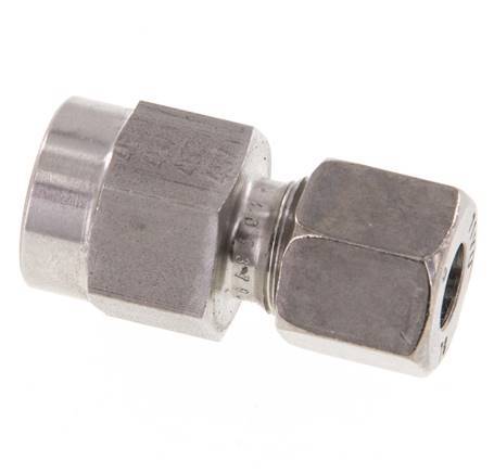 8L & G1/4'' RVS Rechte Snijringkoppeling Binnendraad voor manometers 315bar ISO 8434-1