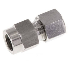 10L & G1/4'' Stainless Steel Straight Cutting Fitting with Female Threads for Pressure Gauges 315 bar ISO 8434-1