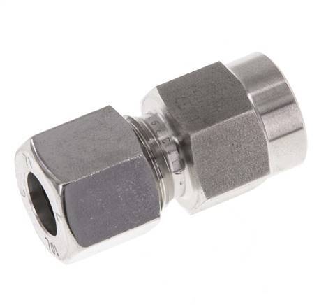 10L & G1/4'' RVS Rechte Snijringkoppeling Binnendraad voor manometers 315bar ISO 8434-1