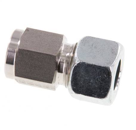 12L & G1/4'' RVS Rechte Snijringkoppeling Binnendraad voor manometers 315bar ISO 8434-1