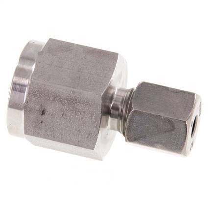 6S & G1/2'' RVS Rechte Snijringkoppeling Binnendraad voor manometers 630bar ISO 8434-1