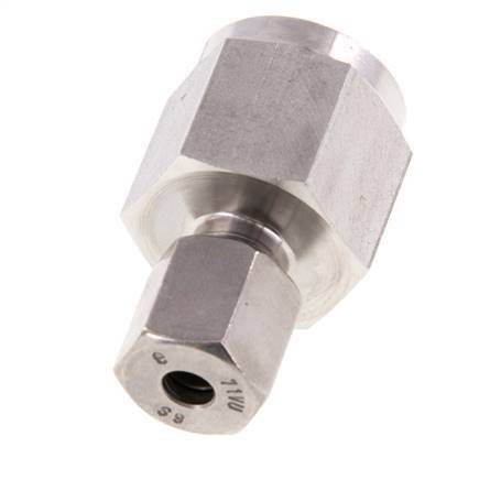 6S & G1/2'' RVS Rechte Snijringkoppeling Binnendraad voor manometers 630bar ISO 8434-1