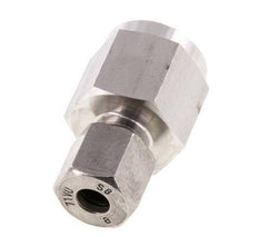 8S & G1/2'' RVS Rechte Snijringkoppeling Binnendraad voor manometers 630bar ISO 8434-1