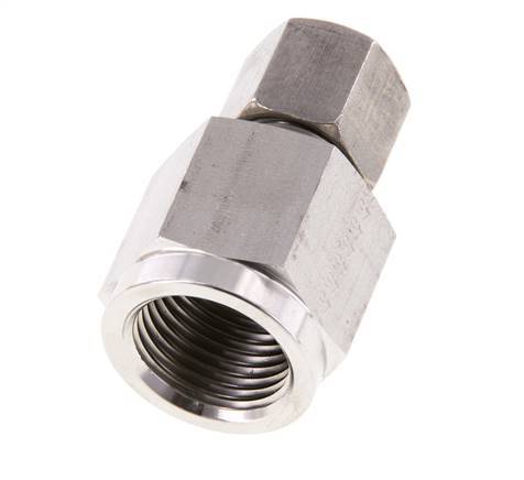 8S & G1/2'' RVS Rechte Snijringkoppeling Binnendraad voor manometers 630bar ISO 8434-1