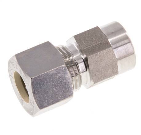 12L & G1/4'' RVS Rechte Knelfitting Binnendraad voor manometers 315bar ISO 8434-1