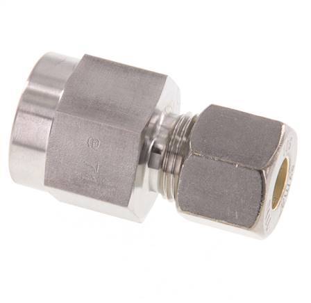 10S & G1/2'' RVS Rechte Knelfitting Binnendraad voor manometers 450bar ISO 8434-1