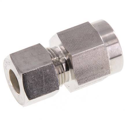 12S & G1/2'' Stainless Steel Straight Compression Fitting with Female Threads for Pressure Gauges 400 bar ISO 8434-1