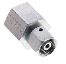 8S & G1/2'' Verzinkt Stalen Rechte Draaidoorvoer Binnendraad voor manometers 630bar NBR Afdichtconus ISO 8434-1
