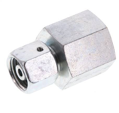 8S & G1/2'' Verzinkt Stalen Rechte Draaidoorvoer Binnendraad voor manometers 630bar NBR Afdichtconus ISO 8434-1