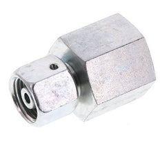 8S & G1/2'' Verzinkt Stalen Rechte Draaidoorvoer Binnendraad voor manometers 630bar NBR Afdichtconus ISO 8434-1