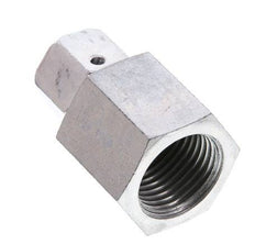 8S & G1/2'' Verzinkt Stalen Rechte Draaidoorvoer Binnendraad voor manometers 630bar NBR Afdichtconus ISO 8434-1
